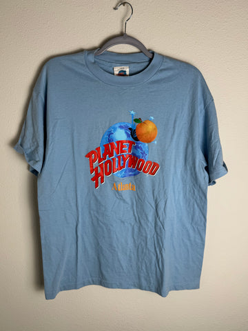 Vintage Planet Hollywood Atlanta Georgia Peach Shirt Large Single Stitch