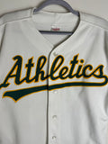 Vintage 80's MLB Rawlings Oakland Athletics A's blank jersey 42 Medium