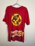 Vintage Club America Soccer AOP Red Shirt XL
