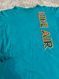 Nike Air Vintage 90's  Single Stitch Long Sleeve T-Shirt Youth XL Teal