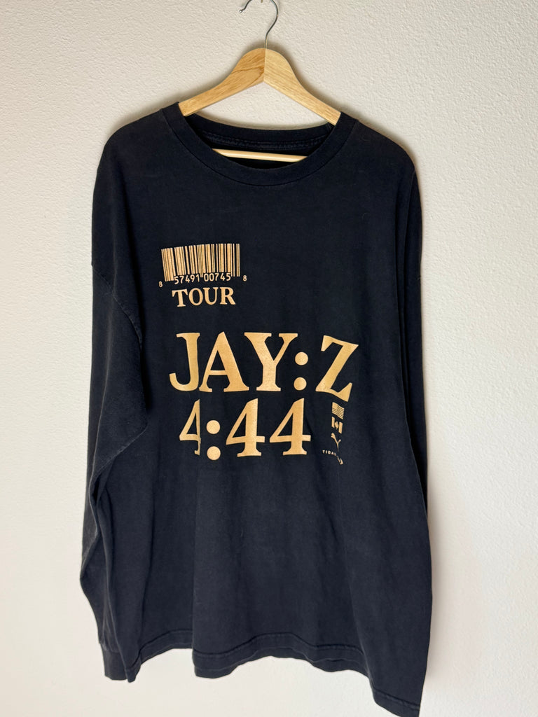 Jay-Z 4:44 Black Long Sleeve Shirt Tour Rap Album Concert Merch Sprint Mens XL
