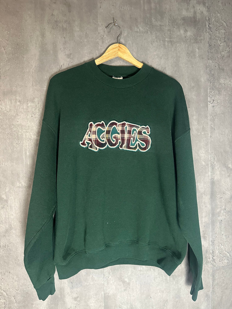 Texas Aggies A&M Green Vintage Crewneck Sweater