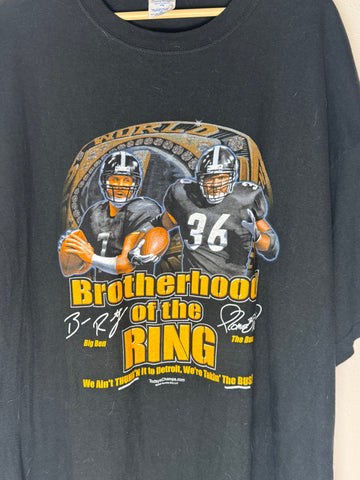 Vintage Steelers Big Ben The Bus Brotherhood of the Ring Shirt XXL
