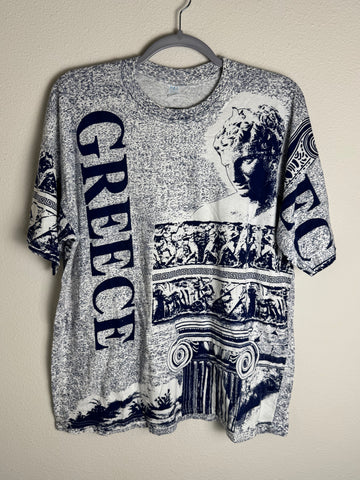 Vintage Greece Architectural AOP Shirt L