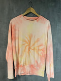 Champion Reverse Weave Warmup Sweatshirt Adult Large Tie Dye Retro Crew Neck