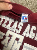 Russell Athletics Texas A&M Aggies Vintage Crewneck Sweatshirt Large Maroon