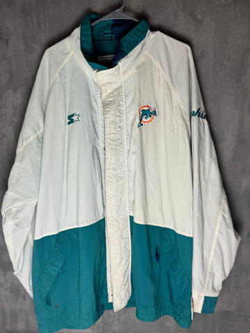 NFL Proline Miami Dolphin Starters XL Windbreaker Jacket