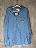 Vintage NWT Texas A&M Aggies Red Oaks Denim Longsleeve Shirt Mens XXL