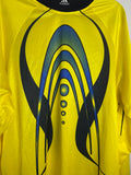 Vintage 90s Adidas Climacool Soccer Jersey Goalkeeper Yellow Lava Lamp Large