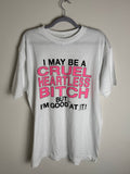 Vintage Heartless Bitch XL White Shirt