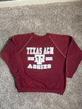 Russell Athletics Texas A&M Aggies Vintage Crewneck Sweatshirt Large Maroon