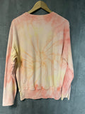 Champion Reverse Weave Warmup Sweatshirt Adult Large Tie Dye Retro Crew Neck