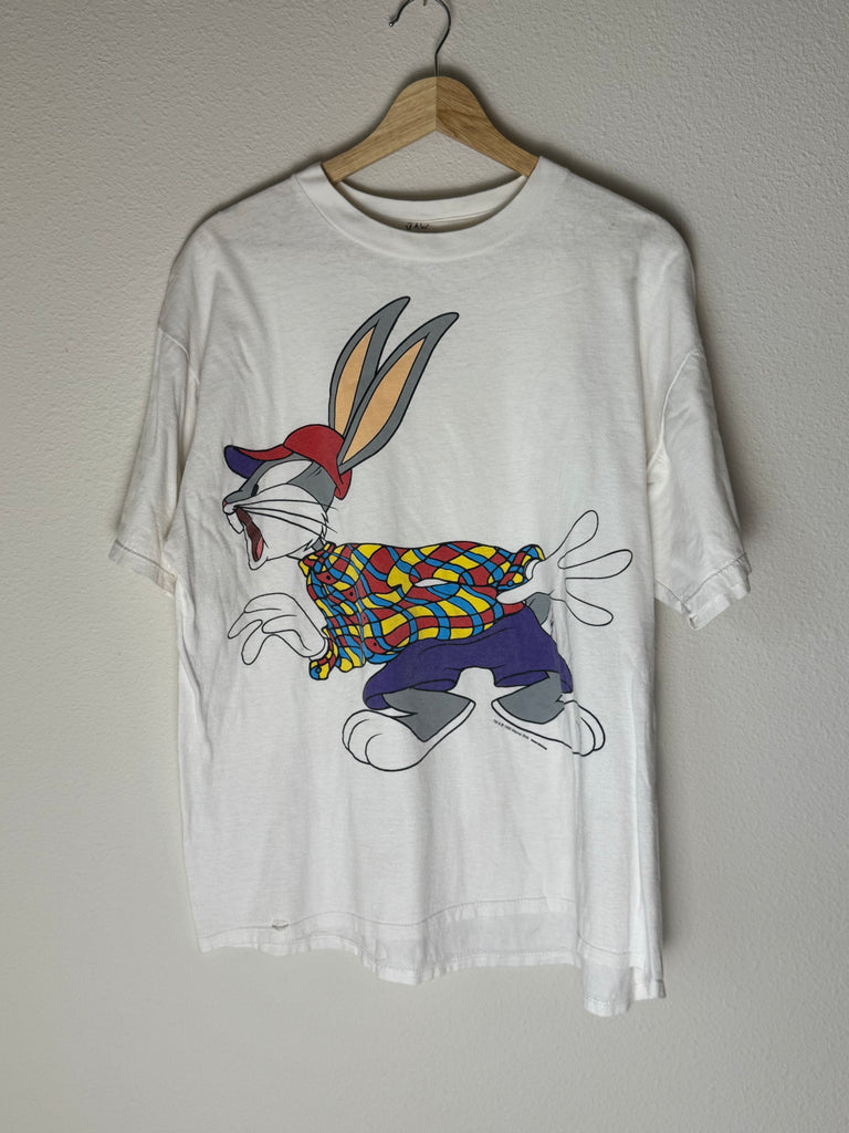 Vintage Bugs Bunny 90s Hip Hop Jockey 1993 Shirt XL