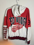 Vintage Red Wings NHL AOP Nutmeg Hoodie Medium