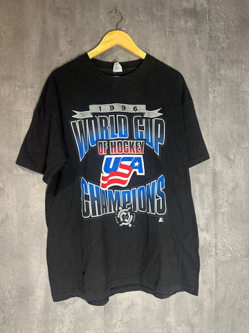 1996 USA World Cup of Hockey Champions Tee (Vintage Starter)