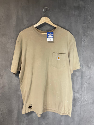 Thrashed Carhartt Shirt Brown Large