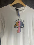 Stussy Mushroom Long-sleeve White Small Shirt