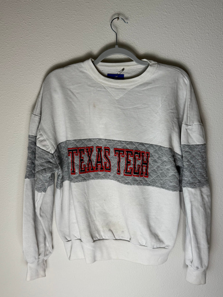 Texas Tech White and grey Sweater