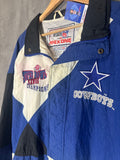 STAINED * Vintage Apex one Super Bowl XXVII Champions Cowboys Windbreaker Jacket Medium