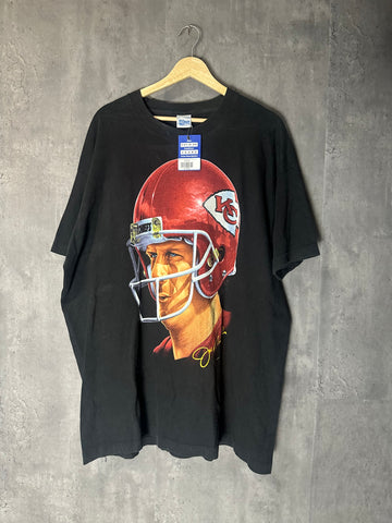 Vintage Salem sportswear Joe Montana helmet Kansas City Chiefs T-shirt