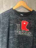 Vintage Tourist Texas Map Shirt XL