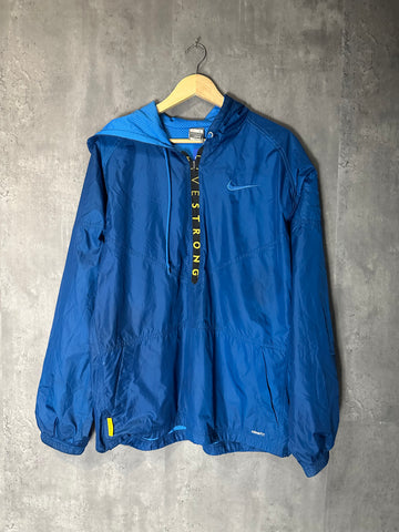 Nike Livestrong Windbreaker Large Blue
