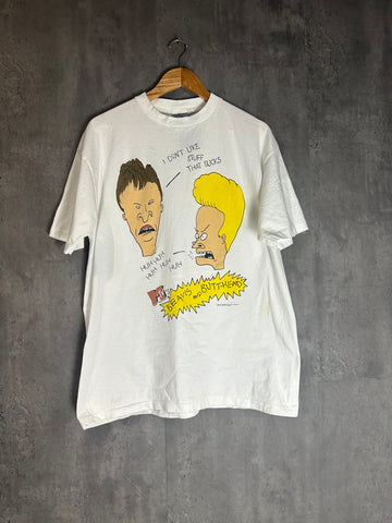 Vintage 90s MTV Beavis and Butt-Head T-Shirt - All Sport USA - XL