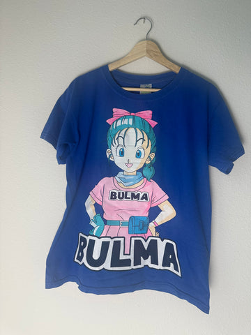 Vintage Bulma Dragon Ball Tee - Double-Sided Anime Graphic