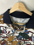 Vintage Guess USA Abstract Leaf Polo (Tag Missing)